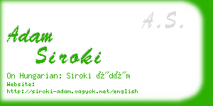 adam siroki business card